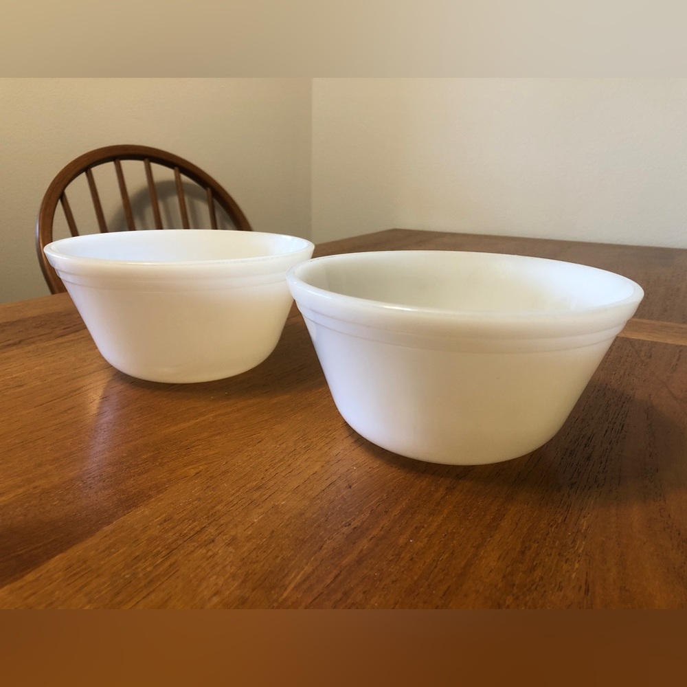 Vintage Federal Glass Milk Glass Bowl